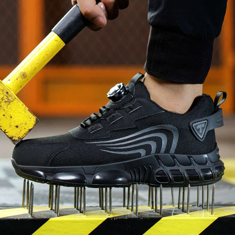 Chaussures de Sécurité avec Lacet à Bouton Rotatif