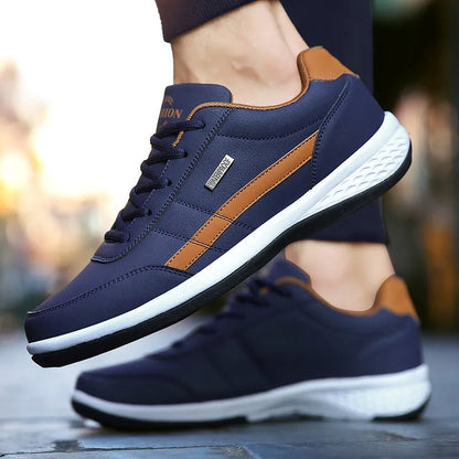 Basket Orthopédique Homme Bleu – Semelle Confort